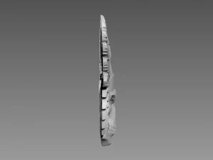 Scull Bas-relief 3D Model