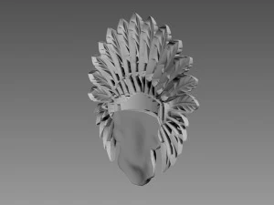 Scull Bas-relief 3D Model