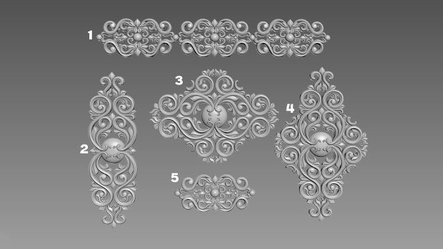 Decors for furniture Modèle 3D .c4d .max .obj .3ds .fbx .stl .blend 