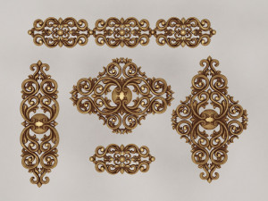 Decors for furniture Modèle 3D