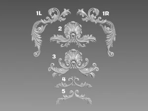 Elementos decorativos Modelo 3D