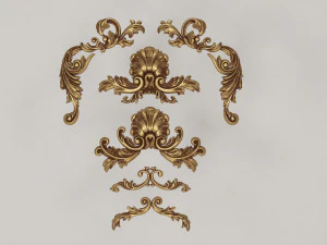 Decorative elements 3D Model