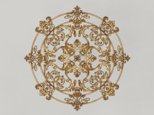 Decorative Rosette Modello 3D