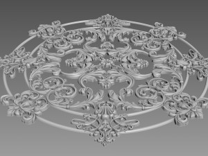 Decorative Rosette Modello 3D