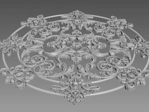 Decorative Rosette 3D Model