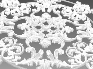 Decorative Rosette Modello 3D