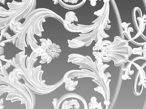 Decorative Rosette Modello 3D