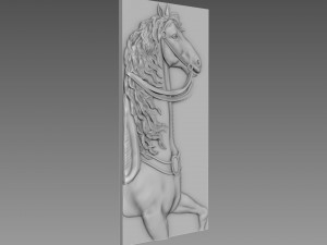 Horse Relief 3D Model
