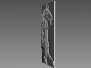 Horse Relief 3D Model