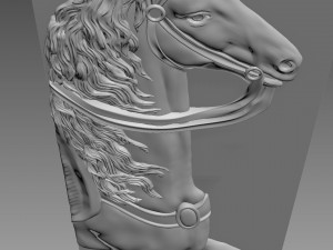 Horse Relief 3D Model