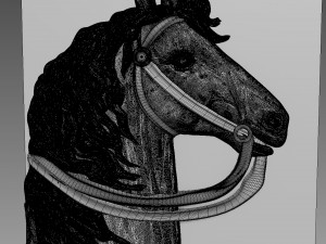 Horse Relief 3D Model