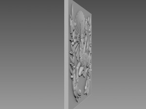 Lamb Bas-relief 3D-Modell