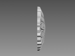 Sunflower Bas-relief Modèle 3D