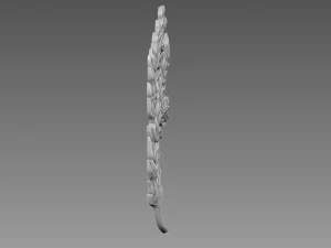 Olive Branches Bas-Relief 3D Model