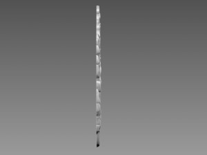 Olive Branches Bas-Relief Model 3D