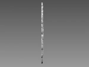 Olive Branches Bas-Relief 3D Model