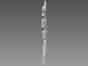 Lily Flowers Bas-Relief Modèle 3D