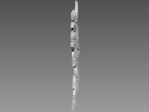 Lily Flowers Bas-Relief 3D Model