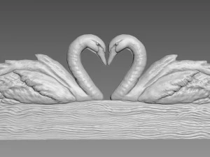 Relief Angsa Model 3D