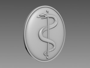 Medicine snake emblem 3D 모델