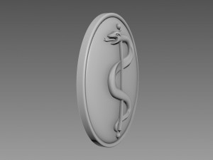 Medicine snake emblem 3D 모델