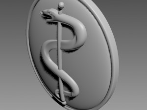 Medicine snake emblem 3D 모델