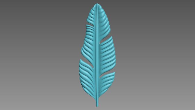 Feather 3D प्रिंट मॉडल .c4d .max .obj .3ds .fbx .stl .blend 