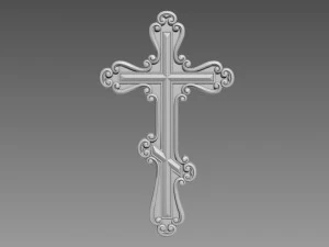 Płaskorzeźba krzyżowa Model 3D
