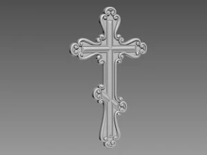 Cross bas-relief 3D Model