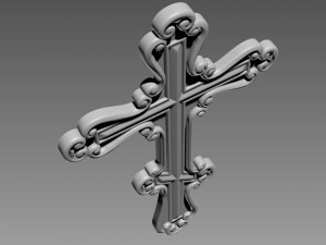 Cross bas-relief 3D 模型