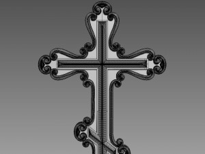 Cross bas-relief 3D 模型