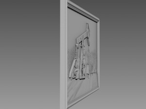 Drilling rig Relief 3Dモデル