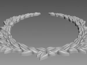 Frame Leaves 3D Model