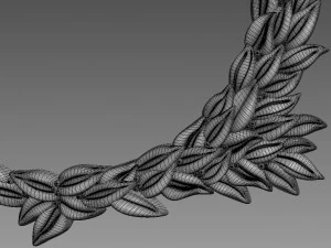 Frame Leaves 3D Model