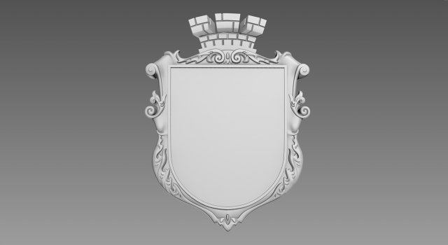 Coat of Arms Emblem Modello 3D .c4d .max .obj .3ds .fbx .stl .blend 
