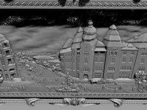 Grand Hotel Ukraine Dnipro 1914 Bas-relief 3D 모델