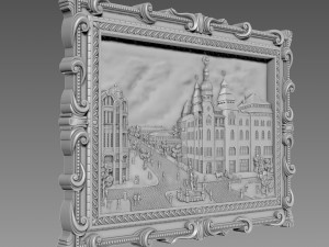 Grand Hotel Ukraine Dnipro 1914 Bas-relief 3D 모델