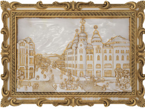 Grand Hotel Ukraine Dnipro 1914 Bas-relief 3D 모델