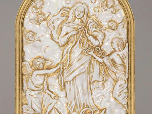 The Virgin Mary Bas-relief 3D Model