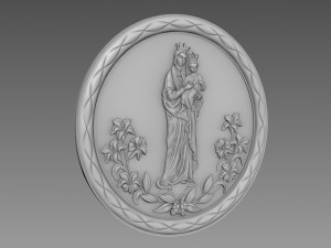 Virgin Mary and Child Modelo 3D