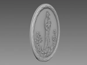 Virgin Mary and Child 3D Model