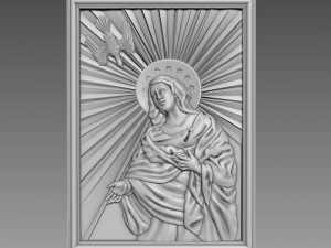 Virgin Mary and Holy Spirit 3D Model