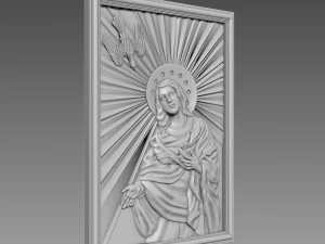 Virgin Mary and Holy Spirit 3D Model