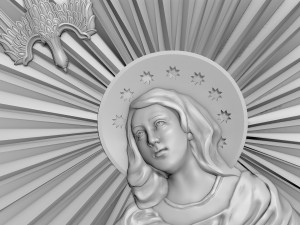 Virgin Mary and Holy Spirit 3D Model