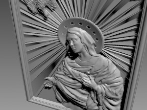 Virgin Mary and Holy Spirit 3D Model
