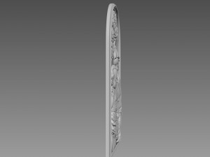 Virgin Mery and Child Bas-relief 3D Model