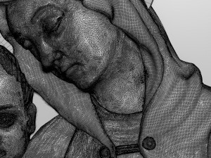 Virgin Mery and Child Bas-relief 3D Model