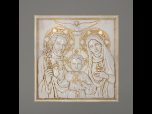 Bas-relief Holy Family 3D मॉडल