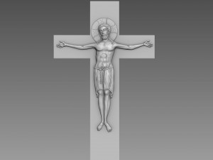 Jesus Crucifix Relief 3D मॉडल