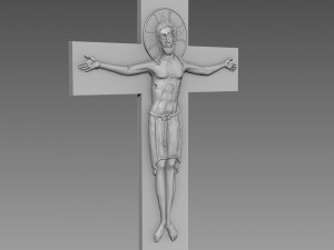 Jesus Crucifix Relief 3D Модель